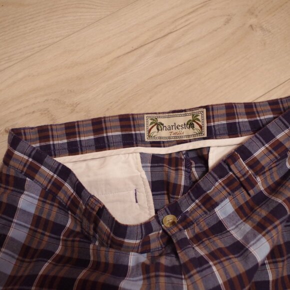Men's Plaid Shorts By Charleston Twills - Picture 2 of 3